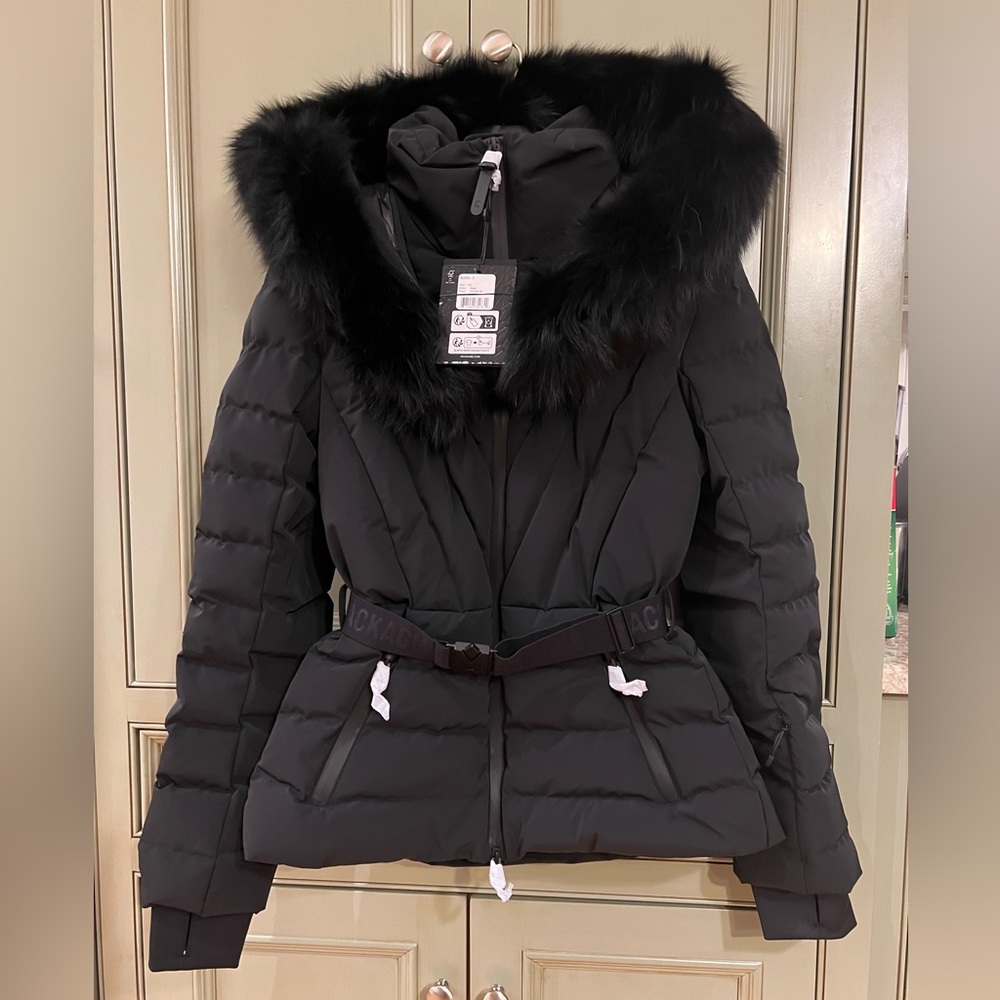 Mackage black Elita-Z XS. New with tags, garment bag, and paper on zippers.